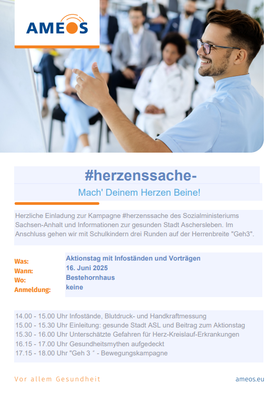 Flyer Aktionstag Herzwoche 2025